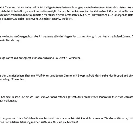 Schloss Am - Duenenstr 25, App 6 דירה